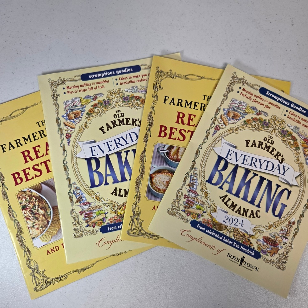 Old Farmers Almanac Best Recipes Everyday Baking 2021 2024 Lot of 4